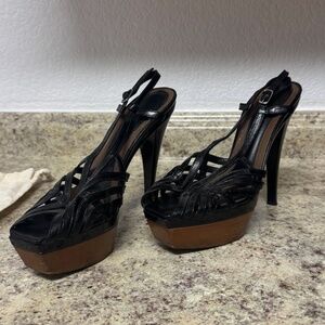 Marni Black Platform Stiletto Heels 8.5